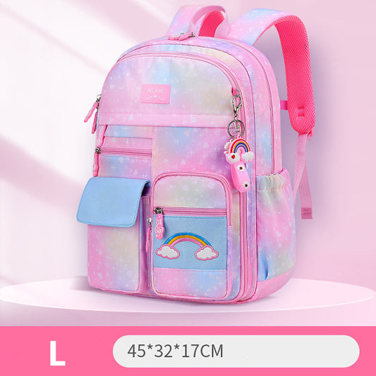 cute rainbow backpack for girls