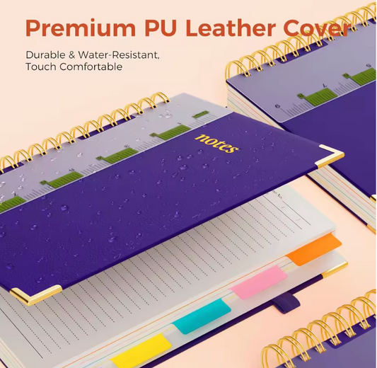 Purple 5-subject notebook B5