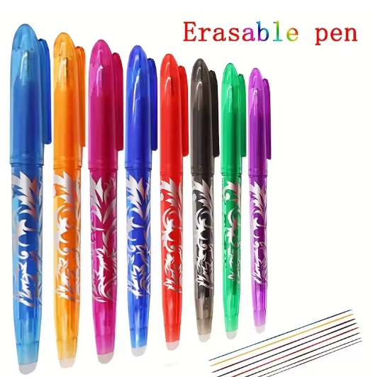 Multicolor erasable pens 8/4pcs