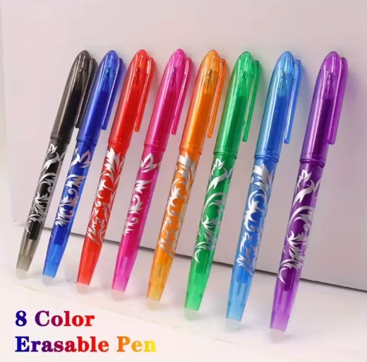 Multicolor erasable pens 8/4pcs