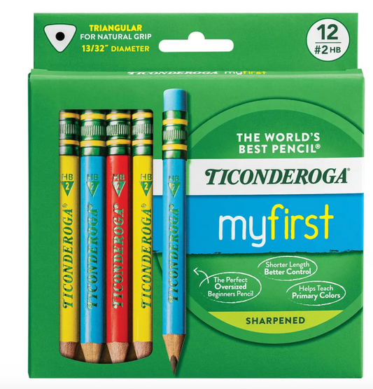 Jumbo pencils Triconderoga 'My first' primary colors