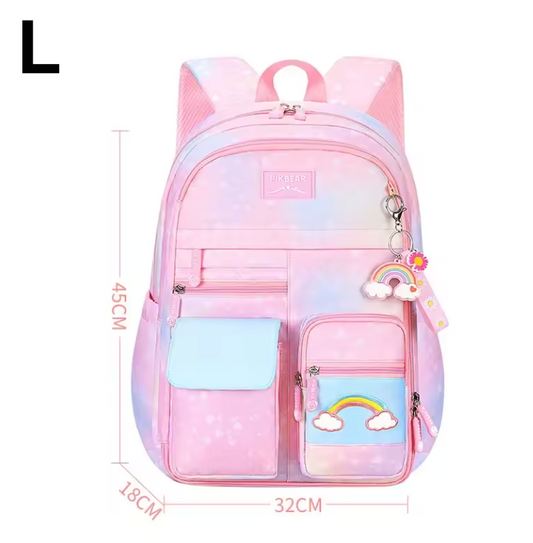 cute rainbow backpack organizational for children teens