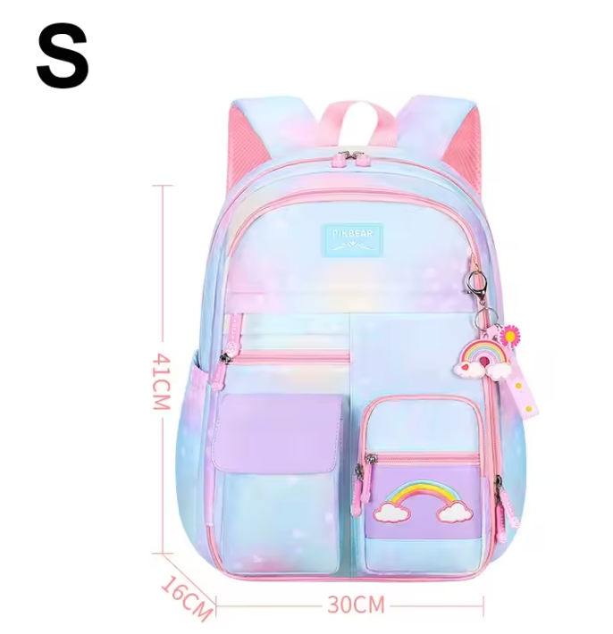 cute rainbow backpack organizational for children teens