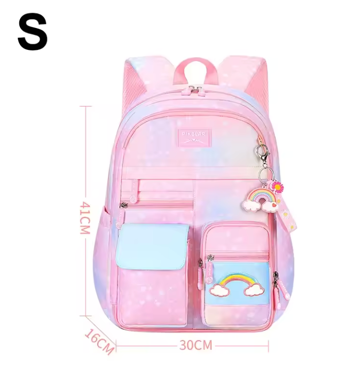 cute rainbow backpack organizational for children teens
