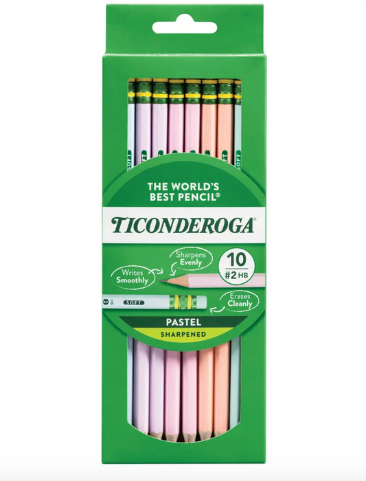 Ticonderoga pastel-colored wood pencils 10/18/150pcs