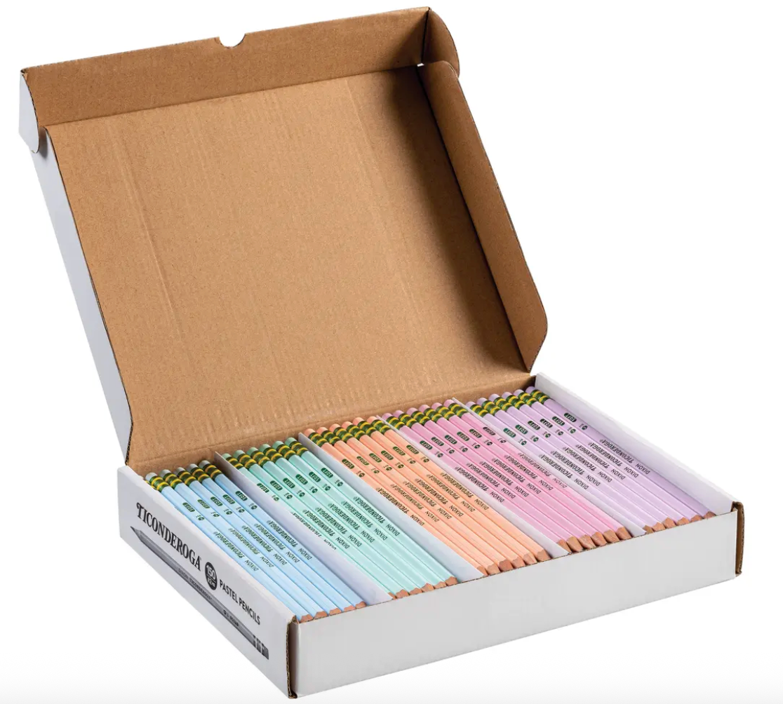 Ticonderoga pastel-colored wood pencils 10/18/150pcs